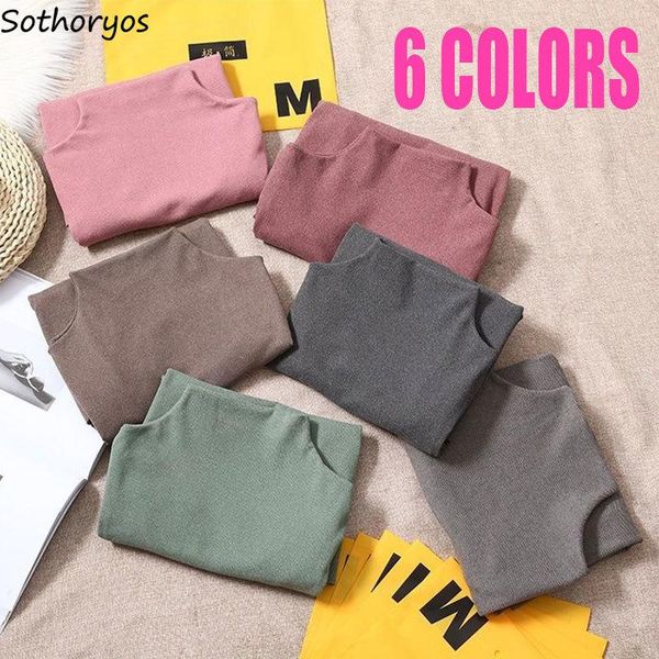 women's sleepwear sleep women half-turtleneck warm breathable ullzang autumn winter simple homewear females soft slim streetwear, Black;red
women's sleepwear sleep women half-turtleneck warm breathable ullzang autumn winter simple homewear females soft slim streetwear, Black;red