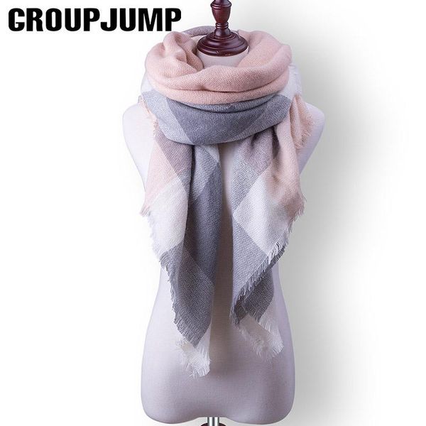 scarves group jump fashion winter scarf for women triangle ladies women's plaid warm cashmere shawls wraps 125*125*180, Blue;gray
scarves group jump fashion winter scarf for women triangle ladies women's plaid warm cashmere shawls wraps 125*125*180, Blue;gray