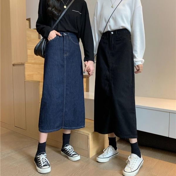 skirts spring of 2021 han edition the fashion split show thin denim skirt teamed bust tall waist a word woman, Black
skirts spring of 2021 han edition the fashion split show thin denim skirt teamed bust tall waist a word woman, Black