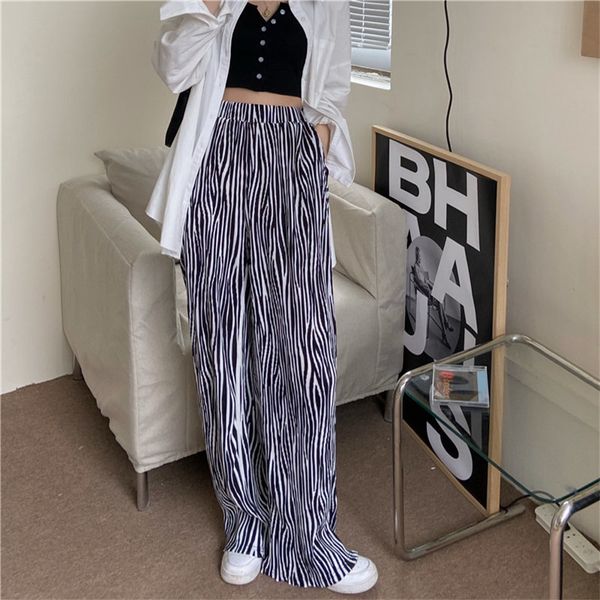 elastic-waist animal printed straight trousers loose femme prom high waist summer casual party wide leg pants 210421, Black;white
elastic-waist animal printed straight trousers loose femme prom high waist summer casual party wide leg pants 210421, Black;white
