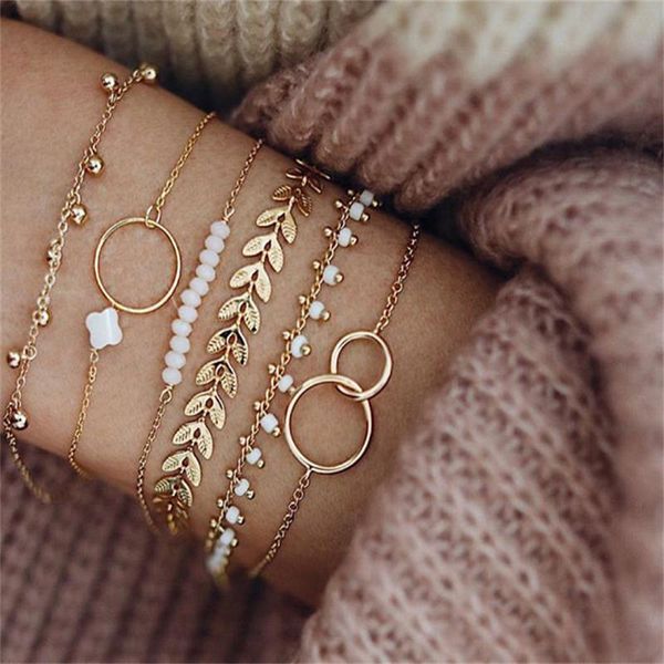 link, chain fashion ins blades geometry beaded bracelet female flowers tassel round bead, Black
link, chain fashion ins blades geometry beaded bracelet female flowers tassel round bead, Black