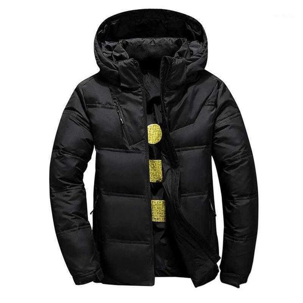 men's down & parkas aksr men's winter jacket coat white duck jackets with a hood thick thermal warm outwear puffy doudoune homme1, Black 
men's down & parkas aksr men's winter jacket coat white duck jackets with a hood thick thermal warm outwear puffy doudoune homme1, Black
