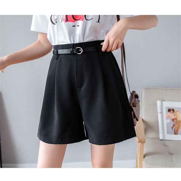 casual comfortable elegant wild black red shortswomen's summer slim wide leg a-line 210507, White;black
casual comfortable elegant wild black red shortswomen's summer slim wide leg a-line 210507, White;black