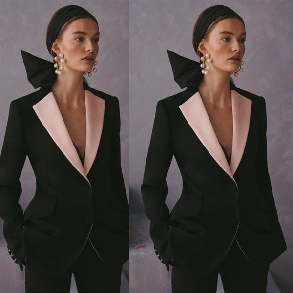 women's two piece pants elegant 2 pieces women suits long sleeves custom made office lady business pink and black matching set (jacket+, White
women's two piece pants elegant 2 pieces women suits long sleeves custom made office lady business pink and black matching set (jacket+, White