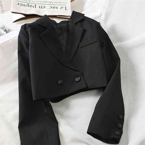 heliar women black suits jacket long sleeve buttoned up ol crop harajuku jackets for autumn 210922, Black;brown
heliar women black suits jacket long sleeve buttoned up ol crop harajuku jackets for autumn 210922, Black;brown