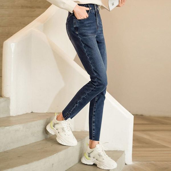 women's jeans shzq dark blue high waist 2021 autumn and winter korean pants slim casual
women's jeans shzq dark blue high waist 2021 autumn and winter korean pants slim casual