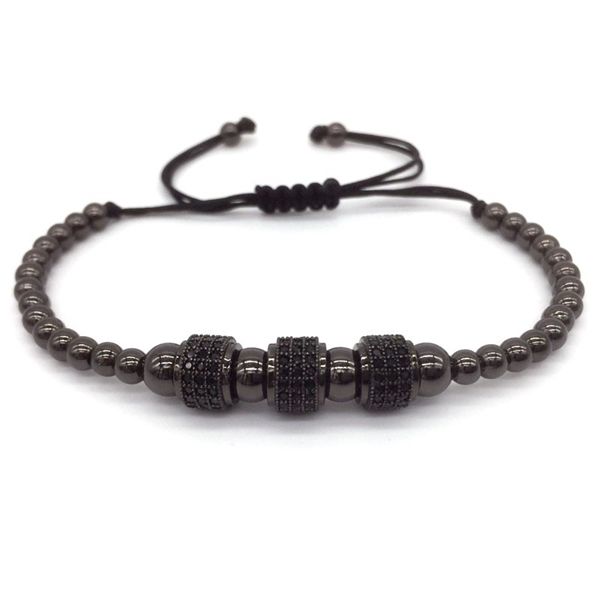 fashion luxury gold plated 3 round beads macrame bracelet micro inlay zircon mens & womens new style accessories, Black
fashion luxury gold plated 3 round beads macrame bracelet micro inlay zircon mens & womens new style accessories, Black