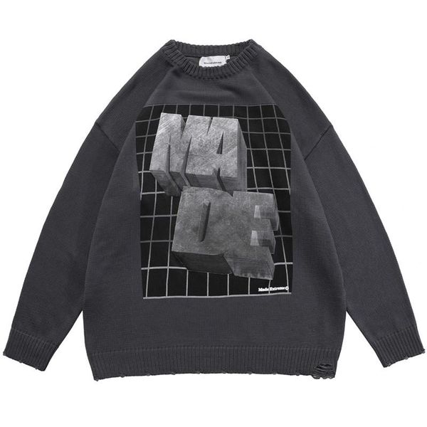 men's sweaters 2021 hip hop streetwear mens sweater 3d letter print knitted pullover harajuku oversized fashion vintage winter women, White;black
men's sweaters 2021 hip hop streetwear mens sweater 3d letter print knitted pullover harajuku oversized fashion vintage winter women, White;black