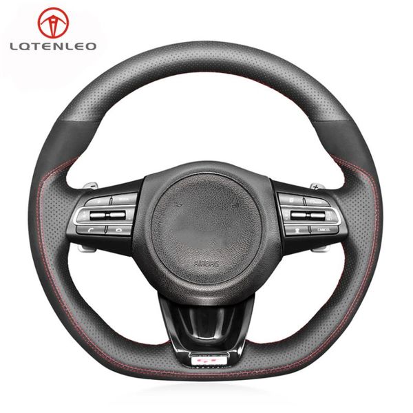 steering wheel covers lqtenleo black genuine leather suede hand-stitched car cover for kia stinger 2021
steering wheel covers lqtenleo black genuine leather suede hand-stitched car cover for kia stinger 2021