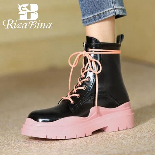 boots rizabina 2022 women ankle genuine leather mix color ladies shoes fashion cool ins short boot footwear size 34-40, Black
boots rizabina 2022 women ankle genuine leather mix color ladies shoes fashion cool ins short boot footwear size 34-40, Black