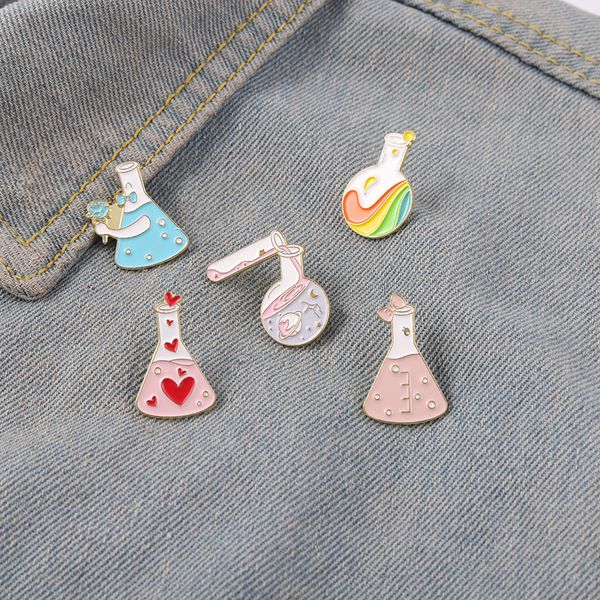 beaker enamel pins bottle of galaxy rainbow pink heart bowknot metal brooches badges heart-shaped pins up gift for science lover, Gray
beaker enamel pins bottle of galaxy rainbow pink heart bowknot metal brooches badges heart-shaped pins up gift for science lover, Gray