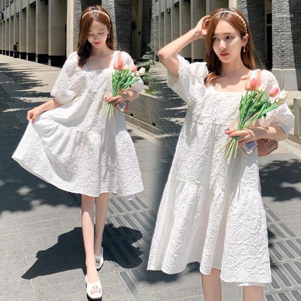 maternity clothes summer squared collar short sleeve easy matching loose stylish dress for pregnant women mom dress1, White
maternity clothes summer squared collar short sleeve easy matching loose stylish dress for pregnant women mom dress1, White