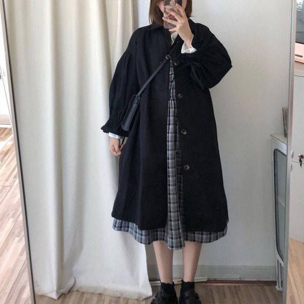 women's wool & blends cmaz autumn trench coat female fashion college style student small, Black
women's wool & blends cmaz autumn trench coat female fashion college style student small, Black