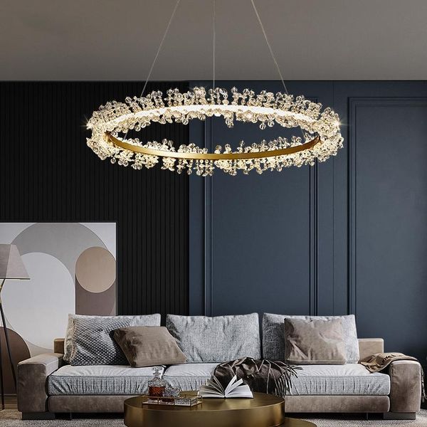chandeliers modern lustre crystal ring led lighting living dining room decor pendant chandelier lights bedroom hanging lamp
chandeliers modern lustre crystal ring led lighting living dining room decor pendant chandelier lights bedroom hanging lamp