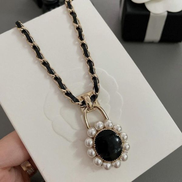 pendant necklaces black leather pearl christmas necklace women golden chain fashion luxury online elegant lady temperament party anime, Silver
pendant necklaces black leather pearl christmas necklace women golden chain fashion luxury online elegant lady temperament party anime, Silver