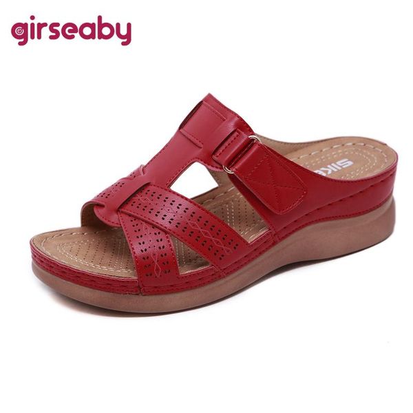 slippers girseaby 2021 women wedge heel sandals soft leather big size 44 cutout open toe anti slip comfy thick bottom casual, Black
slippers girseaby 2021 women wedge heel sandals soft leather big size 44 cutout open toe anti slip comfy thick bottom casual, Black