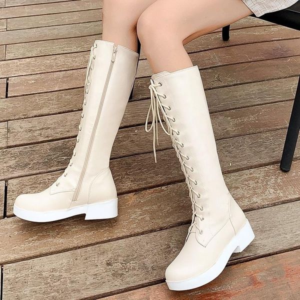 dress shoes boots women's autumn and winter casual heavy soled lace up high large, Black
dress shoes boots women's autumn and winter casual heavy soled lace up high large, Black