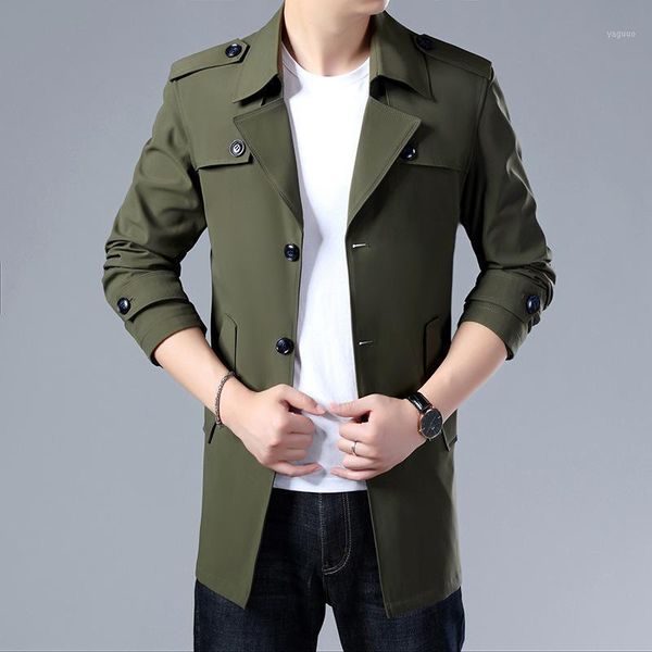 men's business casual jacket 2021 autumn men long cotton windbreaker jackets outwear male fashion trench coat overcoat, Black;brown
men's business casual jacket 2021 autumn men long cotton windbreaker jackets outwear male fashion trench coat overcoat, Black;brown