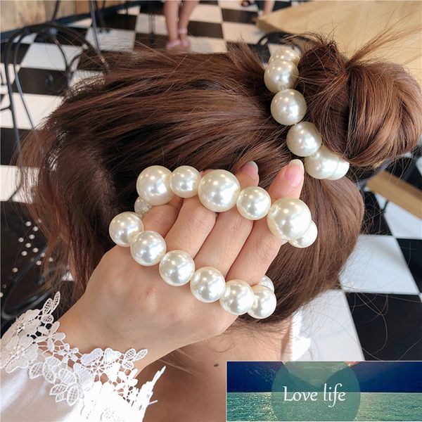 fashion korean style big pearl hair ties elastic rubber band women hairband scrunchies girls ponytail holders hair accessories, Silver
fashion korean style big pearl hair ties elastic rubber band women hairband scrunchies girls ponytail holders hair accessories, Silver