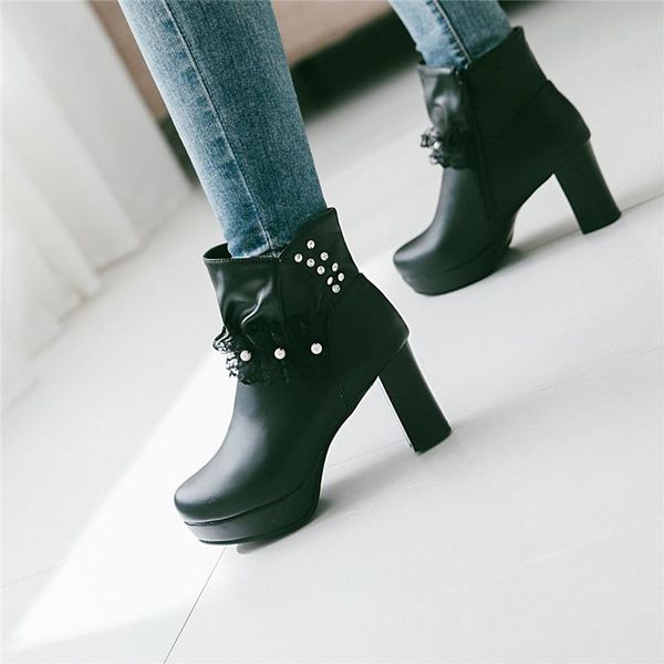 boots yqbtdl fashion cute lovely lace ruffle bead rhinestone design red pink girl's high heel platform party wedding women shoes, Black
boots yqbtdl fashion cute lovely lace ruffle bead rhinestone design red pink girl's high heel platform party wedding women shoes, Black