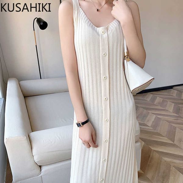 kusahiki ice silk knit spaghetti strap dress women korean single breasted sleeveless v-neck slim bodycorn dresses vestidos 6h795 210602, Black;gray
kusahiki ice silk knit spaghetti strap dress women korean single breasted sleeveless v-neck slim bodycorn dresses vestidos 6h795 210602, Black;gray