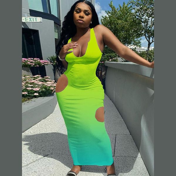 casual dresses female dress gradient color u-neck sleeveless hollow out long party clubwear sundress for summer women ladies, Black;gray
casual dresses female dress gradient color u-neck sleeveless hollow out long party clubwear sundress for summer women ladies, Black;gray
