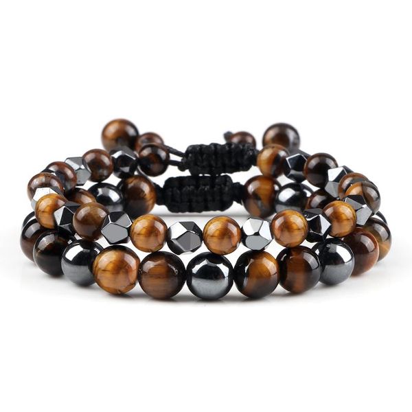 beaded, strands 2pcs/set handmade hematite bracelets men tiger eye stone volcanic lava beaded bangle ethnic tibetan yoga wrist jewelry, Black
beaded, strands 2pcs/set handmade hematite bracelets men tiger eye stone volcanic lava beaded bangle ethnic tibetan yoga wrist jewelry, Black