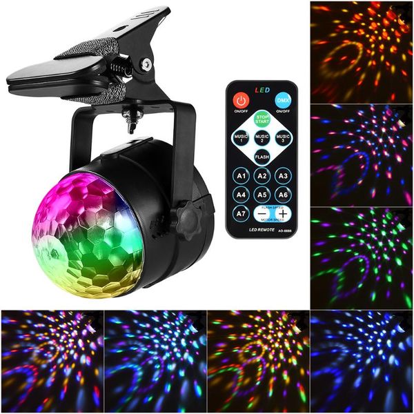 effects ledgle 6w magical stage light color changing disco lights sound activated party with remote control, 3 working modes
effects ledgle 6w magical stage light color changing disco lights sound activated party with remote control, 3 working modes