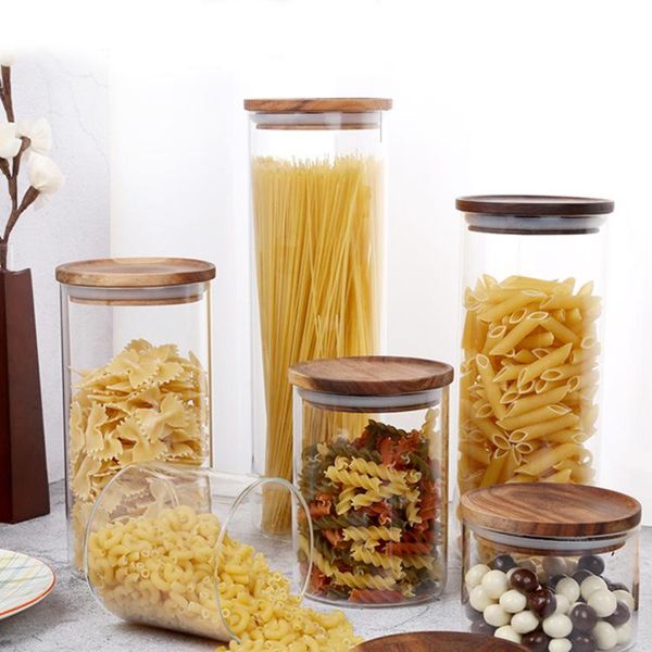 storage bottles & jars tea pot glass sealed food tank moisture-proof and insect-resistant high-grade acacia wooden lid
storage bottles & jars tea pot glass sealed food tank moisture-proof and insect-resistant high-grade acacia wooden lid