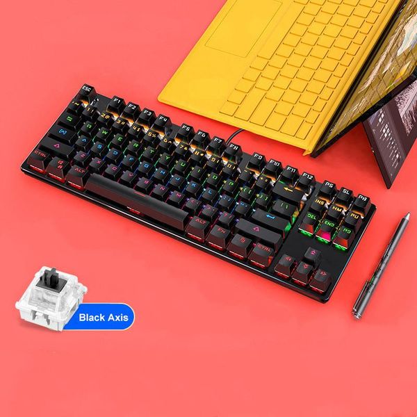 keyboards 87-key usb wired mechanical keyboard mix color led backlit blue black switch gaming for desklaphome office
keyboards 87-key usb wired mechanical keyboard mix color led backlit blue black switch gaming for desklaphome office
