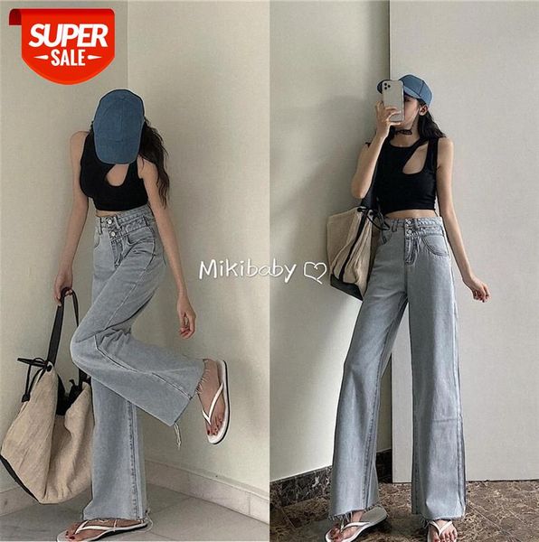 korean version of spring, thin, fashionable, light-colored wash, all-match high-waist denim wide-leg trousers #uj1y, Black;gray
korean version of spring, thin, fashionable, light-colored wash, all-match high-waist denim wide-leg trousers #uj1y, Black;gray