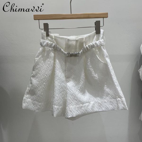 women's shorts 2021 summer jacquard elastic waist pants high casual female loose a line wide leg short, White;black
women's shorts 2021 summer jacquard elastic waist pants high casual female loose a line wide leg short, White;black