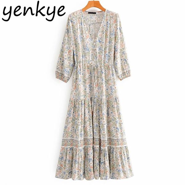 summer boho dress women v neck three-quarter sleeve floral print lady drawstring waist a-line casual holiday long 210514, Black;gray
summer boho dress women v neck three-quarter sleeve floral print lady drawstring waist a-line casual holiday long 210514, Black;gray