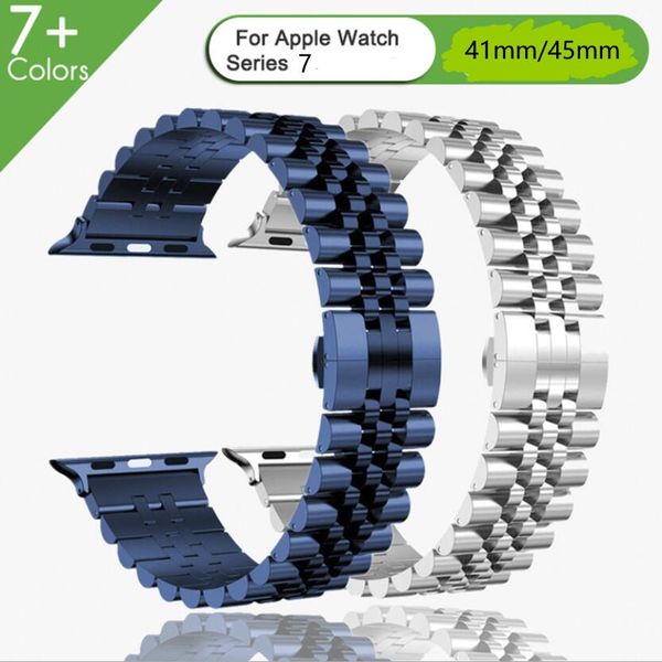 apple watch series 7 bands applicable apple watch strap iwatch 7 stainless steel five-ball strap apple watch strap 41mm 45mm apple watch series 7 bands applicable apple watch strap iwatch 7 stainless steel five-ball strap apple watch strap 41mm 45mm