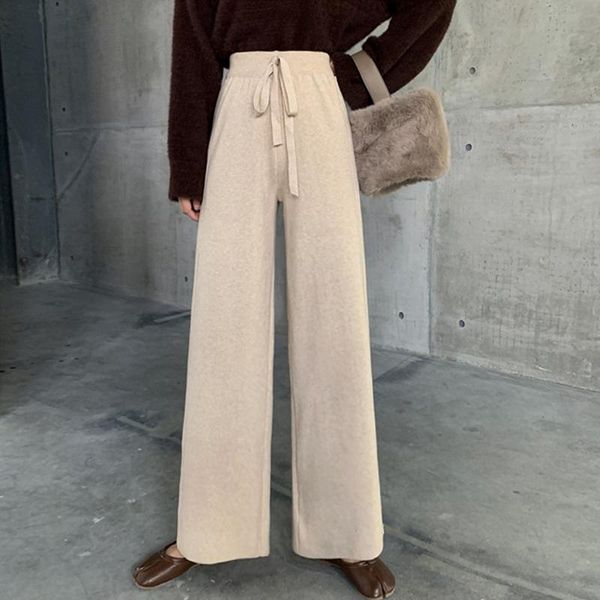 women's pants & capris women autumn and winter 2021 high waist thin knitting wide leg side slit fashionable casual clothes, Black;white
women's pants & capris women autumn and winter 2021 high waist thin knitting wide leg side slit fashionable casual clothes, Black;white