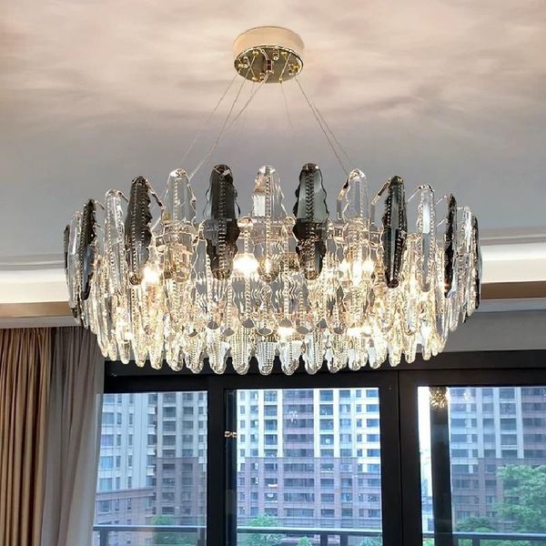 pendant lamps modern cristal chandelier lighting for living room luxury round crystal light fixture home decor led hang lamp
pendant lamps modern cristal chandelier lighting for living room luxury round crystal light fixture home decor led hang lamp