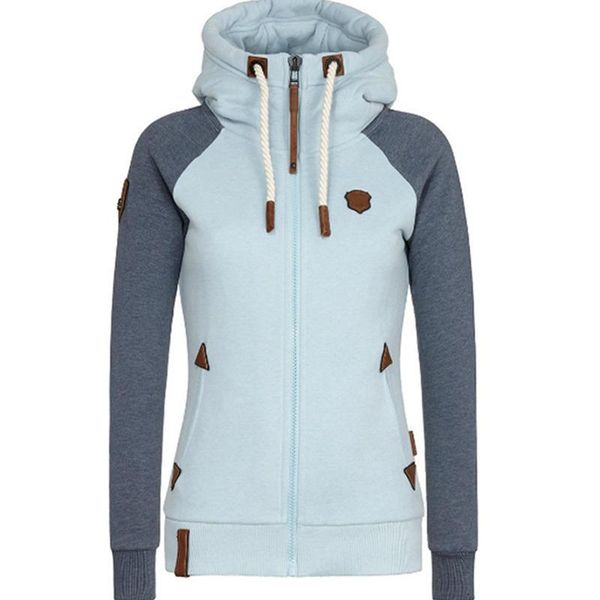 women's hoodies & sweatshirts winter pullover hitting color stitching zipper long sleeve hooded drawstring sweatshirt casual pocket coa, Black
women's hoodies & sweatshirts winter pullover hitting color stitching zipper long sleeve hooded drawstring sweatshirt casual pocket coa, Black