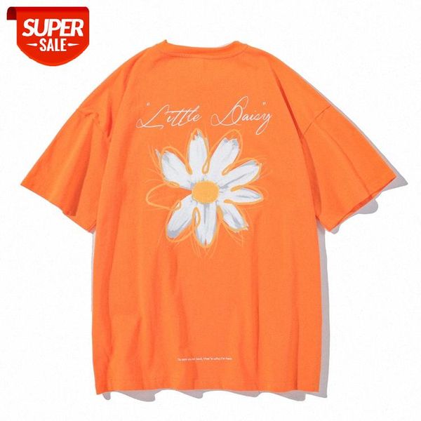 summer style japanese loose round neck t-shirt male handsome small daisy print casual short sleeves #yq6g, White;black
summer style japanese loose round neck t-shirt male handsome small daisy print casual short sleeves #yq6g, White;black