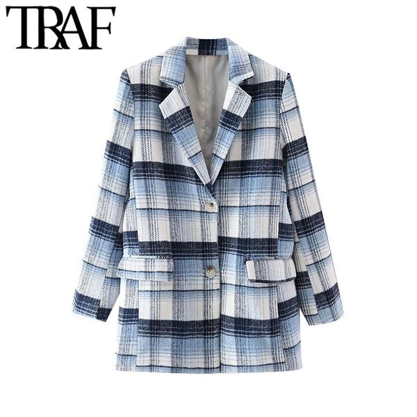 traf women fashion double breasted striped woolen blazer coat vintage long sleeve pockets female outerwear chic veste 210415, Black;brown
traf women fashion double breasted striped woolen blazer coat vintage long sleeve pockets female outerwear chic veste 210415, Black;brown