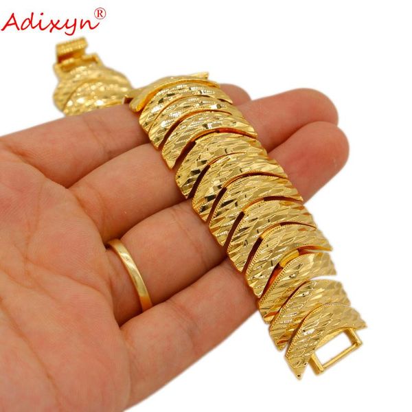 link, chain adixyn width ethiopian dubai gold color bracelet for women men jewelry african arab party wedding gifts n101411, Black
link, chain adixyn width ethiopian dubai gold color bracelet for women men jewelry african arab party wedding gifts n101411, Black