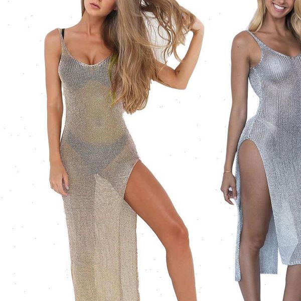 women dresses solid color see through sleeveless side split bodycon long dress design, Black;gray
women dresses solid color see through sleeveless side split bodycon long dress design, Black;gray
