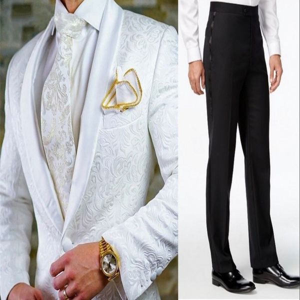 men's suits & blazers arrival men white and black groomsmen shawl lapel groom tuxedos wedding man blazer 2 pieces ( jacket+pants+b, White;black
men's suits & blazers arrival men white and black groomsmen shawl lapel groom tuxedos wedding man blazer 2 pieces ( jacket+pants+b, White;black