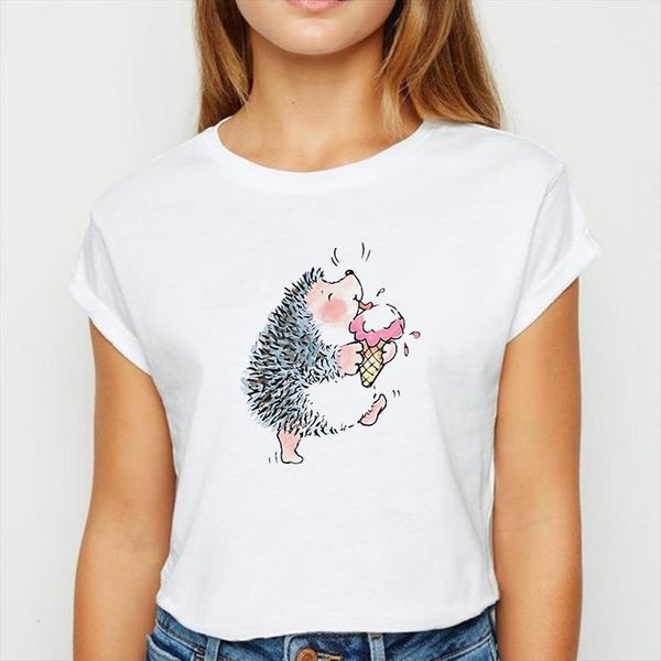 hedgehog eating ice cream oversize womens t shirt spring summer printing design ropa mujer round collar shirts, White
hedgehog eating ice cream oversize womens t shirt spring summer printing design ropa mujer round collar shirts, White