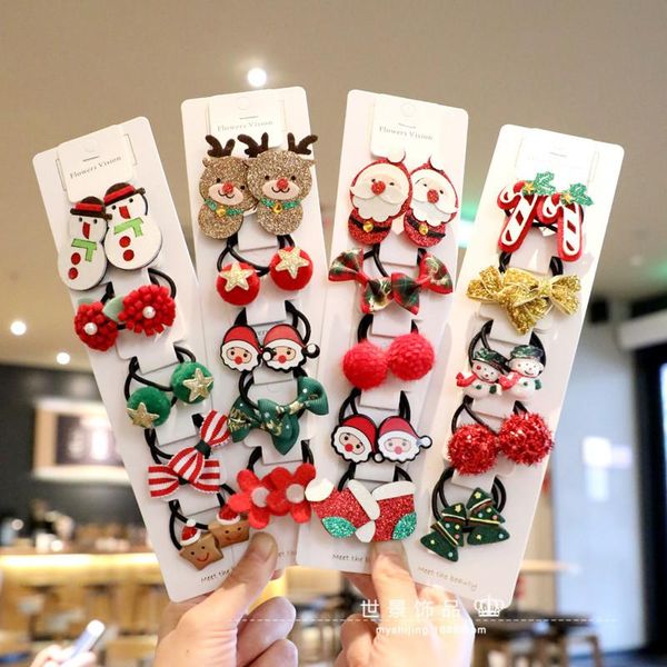 hair accessories santa christmas winter elastic bands baby cute gifts clips ties ropes set wholesale, Slivery;white
hair accessories santa christmas winter elastic bands baby cute gifts clips ties ropes set wholesale, Slivery;white