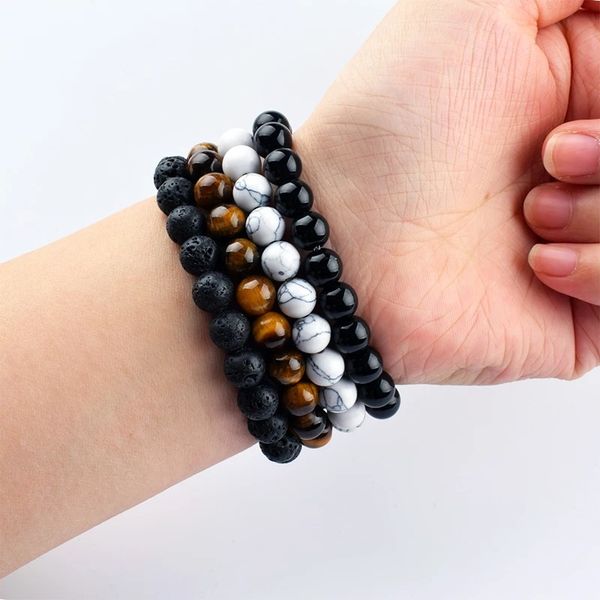 beaded bracelet tiger eye stone volcanic stones strand white pine frostedstone couple bracelets diy glamour fashion jewelry for women men ba, Black
beaded bracelet tiger eye stone volcanic stones strand white pine frostedstone couple bracelets diy glamour fashion jewelry for women men ba, Black
