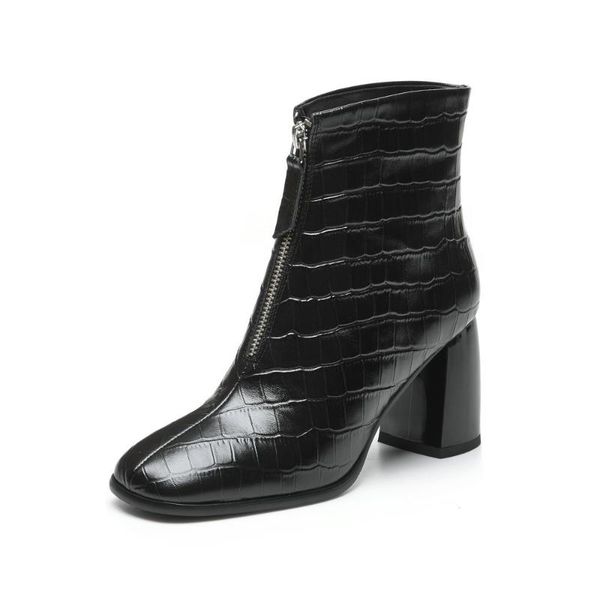 boots 2021 autumn/winter women's genuine leather ankle boot high heels european brands handmade, Black
boots 2021 autumn/winter women's genuine leather ankle boot high heels european brands handmade, Black