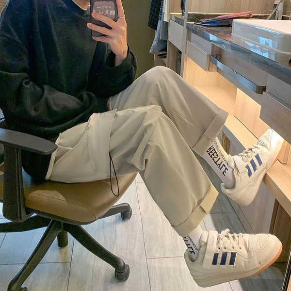 summer solid color cargo pants men korean fashion loose casual harajuku streetwear retro pocket straight leg men's, Black
summer solid color cargo pants men korean fashion loose casual harajuku streetwear retro pocket straight leg men's, Black