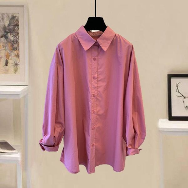 women's blouses & shirts 2021 spring autumn brief cotton blouse womens long sleeve drop shoulder turn down collar white femal button u
women's blouses & shirts 2021 spring autumn brief cotton blouse womens long sleeve drop shoulder turn down collar white femal button u