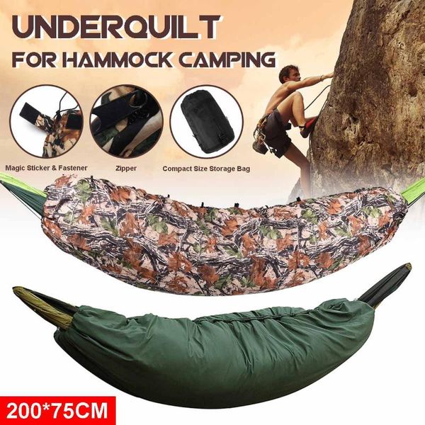 outddor camping sleeping bag portable hammock underquilt thermal under blanket for 200x75cm bags
outddor camping sleeping bag portable hammock underquilt thermal under blanket for 200x75cm bags