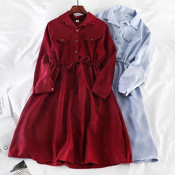 casual dresses vintage pockets design women shirt dress 2021 autumn winter drawstring a line midi elegant ladies office, Black;gray
casual dresses vintage pockets design women shirt dress 2021 autumn winter drawstring a line midi elegant ladies office, Black;gray